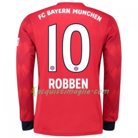 Divisa di Calcio Bayern Monaco Robben 10 Prima 2018/2019 Manica Lunga